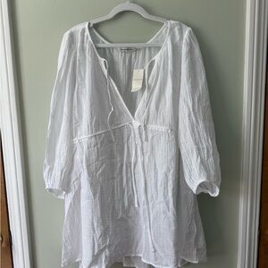 Abercrombie gauzy cover-up